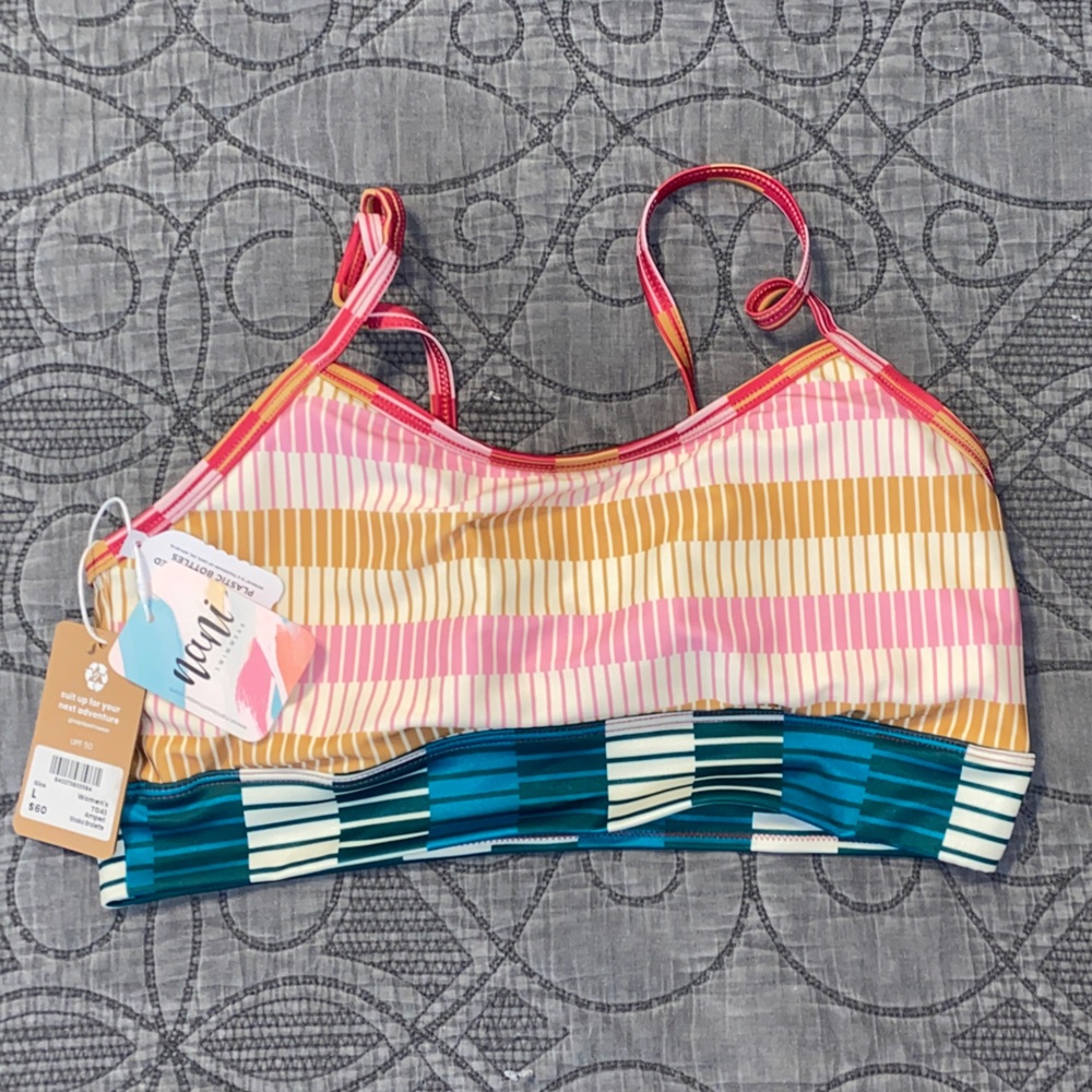 Nani Women's Colorful Striped Bikini Top